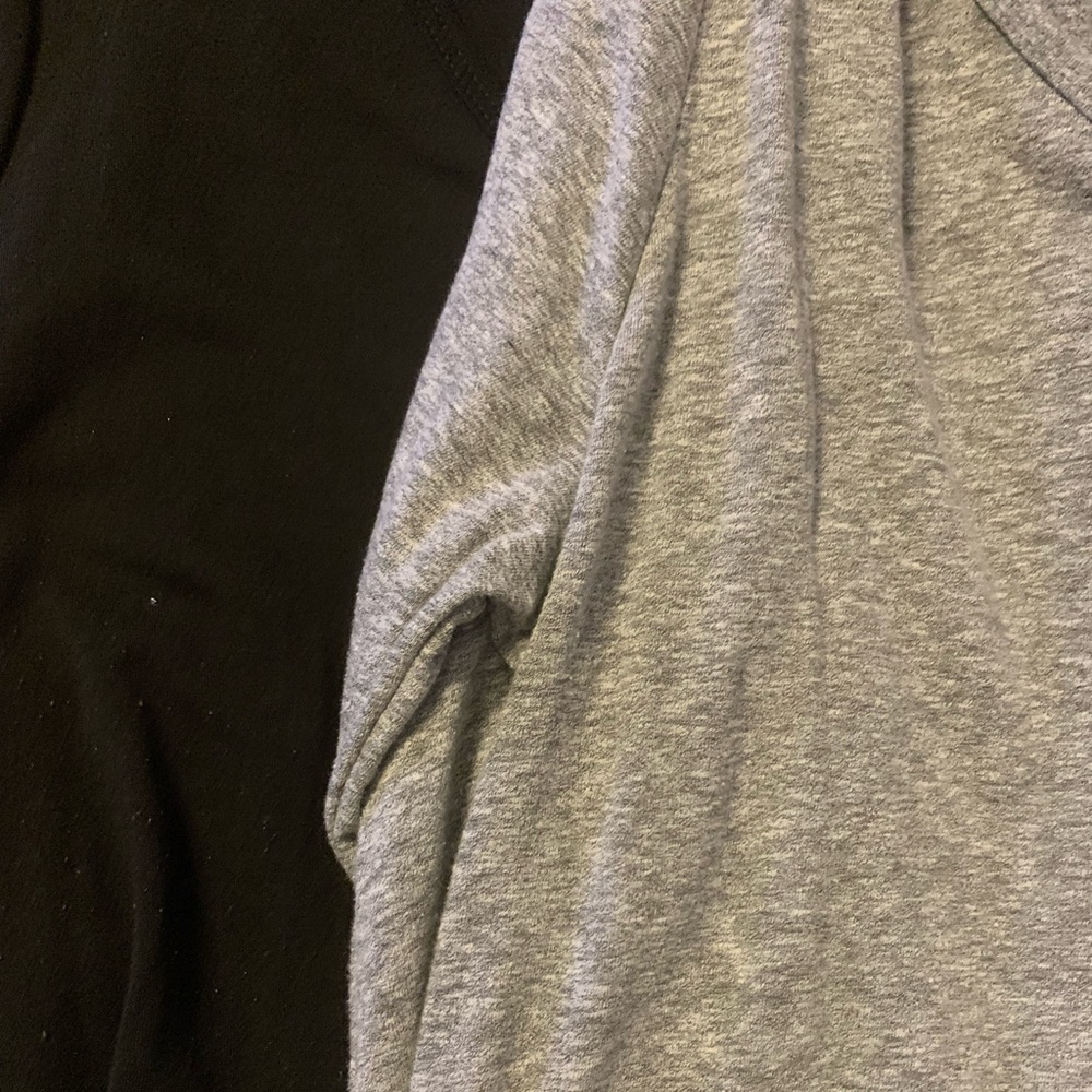 Lot of 2 Lularoe Solid Grey Black Lynnaes Size 2XL